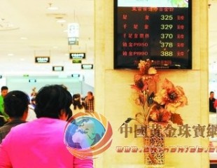 北京市場黃金每克再降6元 金店建議盡量觀望