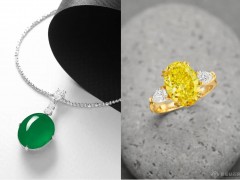 天成國際「珠寶與翡翠」香港春拍:3.74克拉艷彩黃鉆