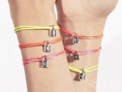 LV推出全新SILVER LOCKIT慈善手鏈