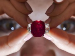 25克拉鴿血紅寶石拍賣3000萬美元成交