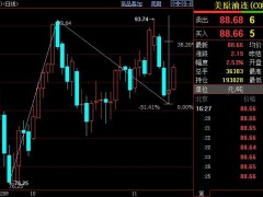 NYMEX原油上看91.34美元