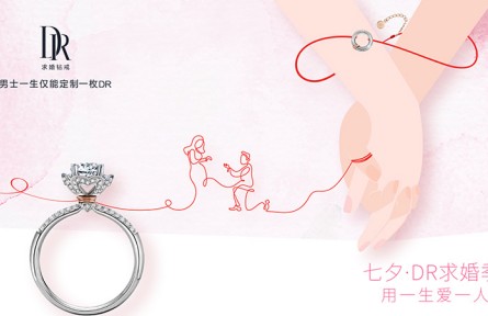 DR鉆戒打造紅線藝術，多元平臺牽系七夕真愛